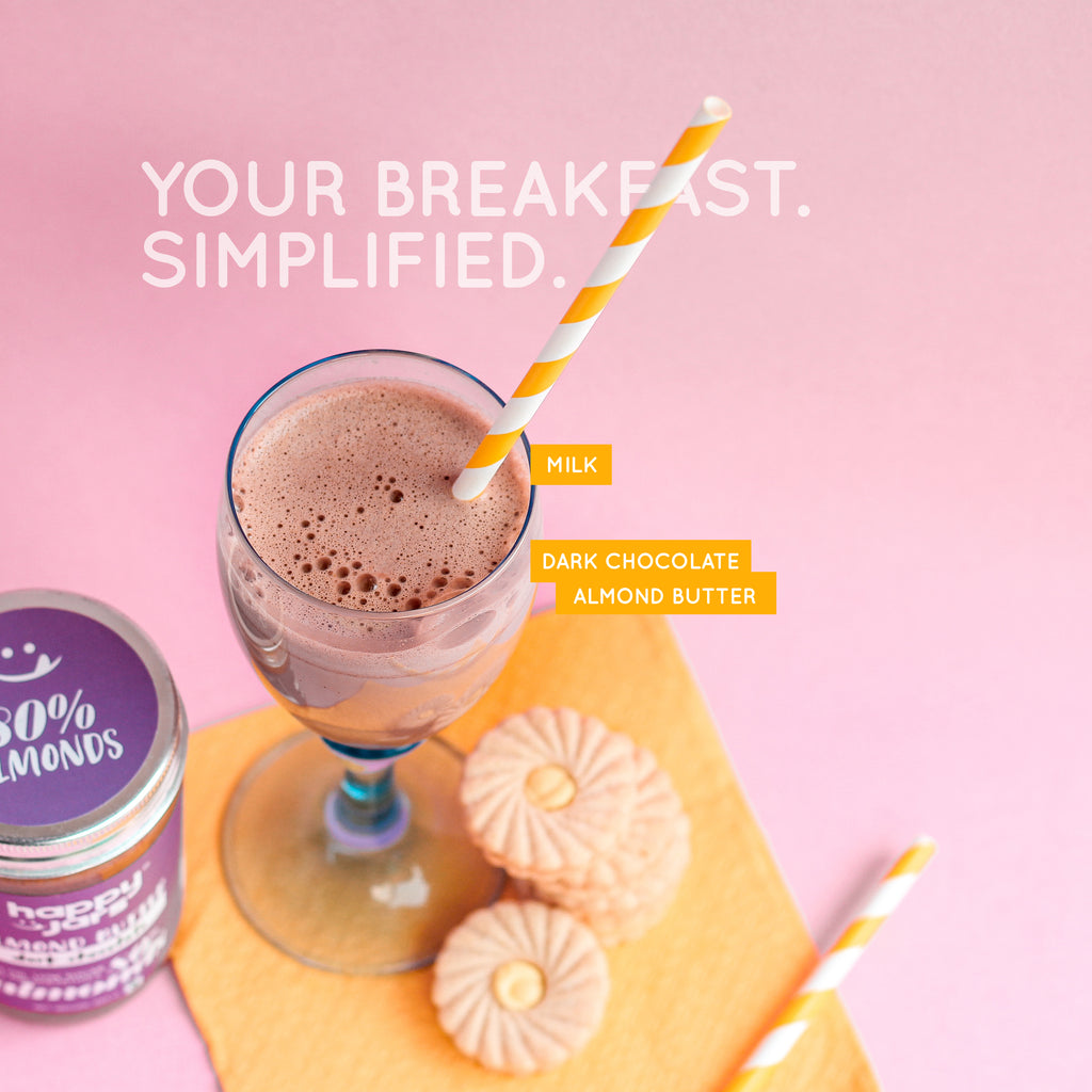 Healthy breakfasts with chocolate nut butters