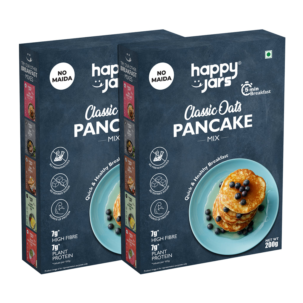 Image showing two pack saver combo of happy jars pancake mix