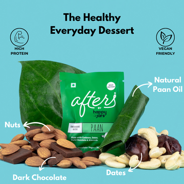 One bite of Afters by Happy Jars will kill your sugar craving with it's high protein and natural ingredients
