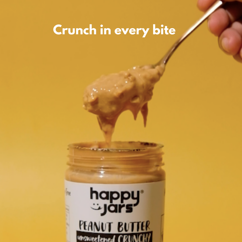 delicious chunky crunchy texture of natural peanut butter