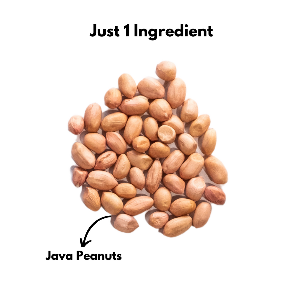 made with just one ingredient which is java peanuts and is high protein